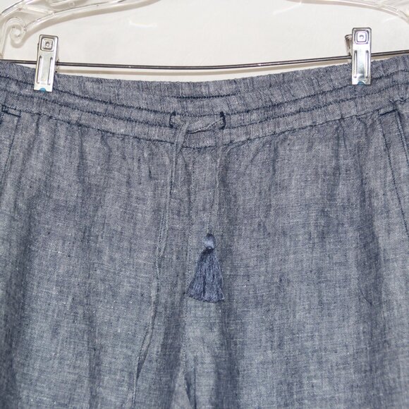 Talbots Blue Wide Leg Pants - Picture 4 of 9